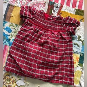 Carter's Red Plaid Baby Dress with Bow